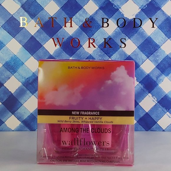 BATH & BODY WORKS WALLFLOWERS PLUG-IN REFILLS 'AMONG THE CLOUDS' 2-PACK - Picture 1 of 16